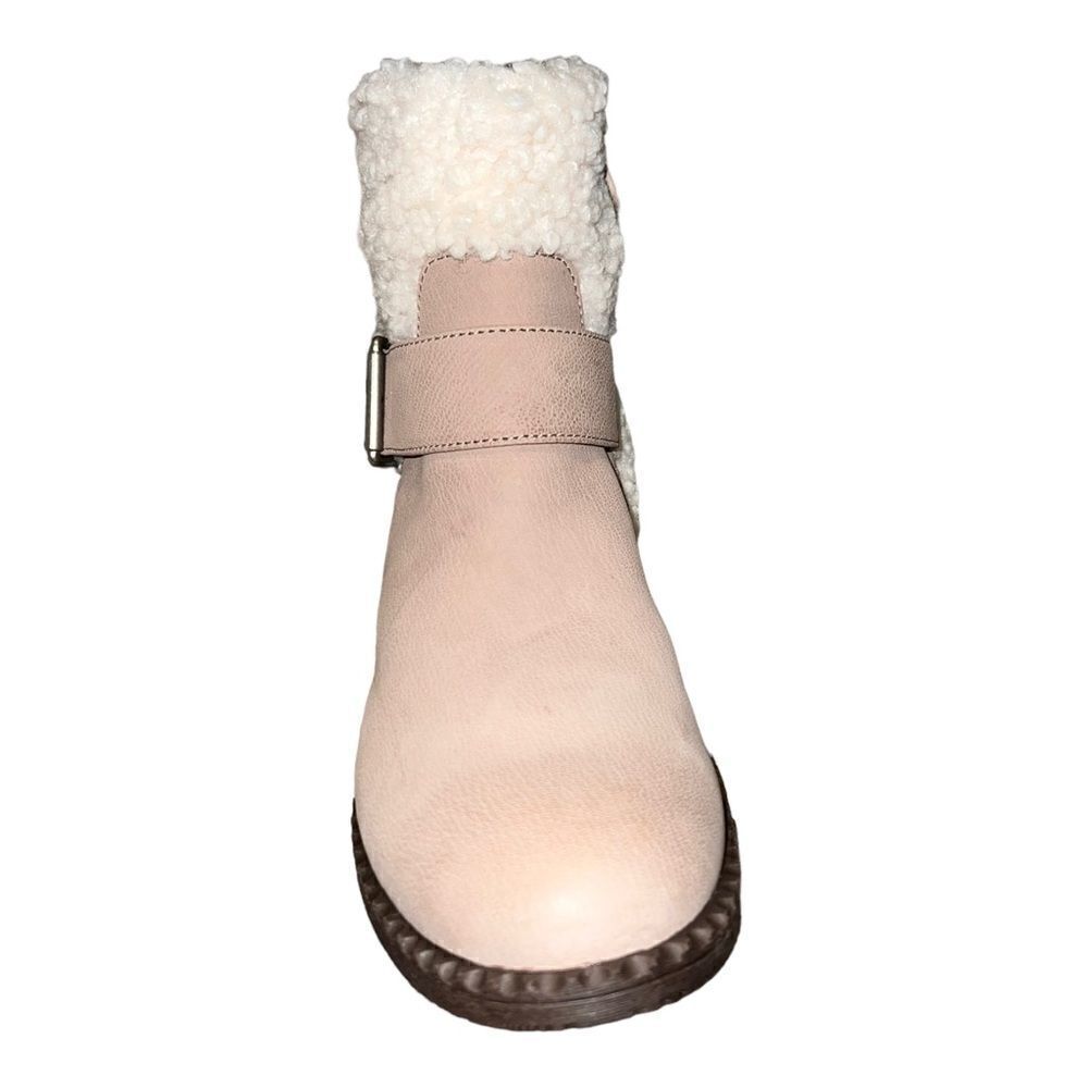Gentle Souls Womens Best Slit Moto Cozy Boots Mushroom Beige 11M New - Picture 4 of 8